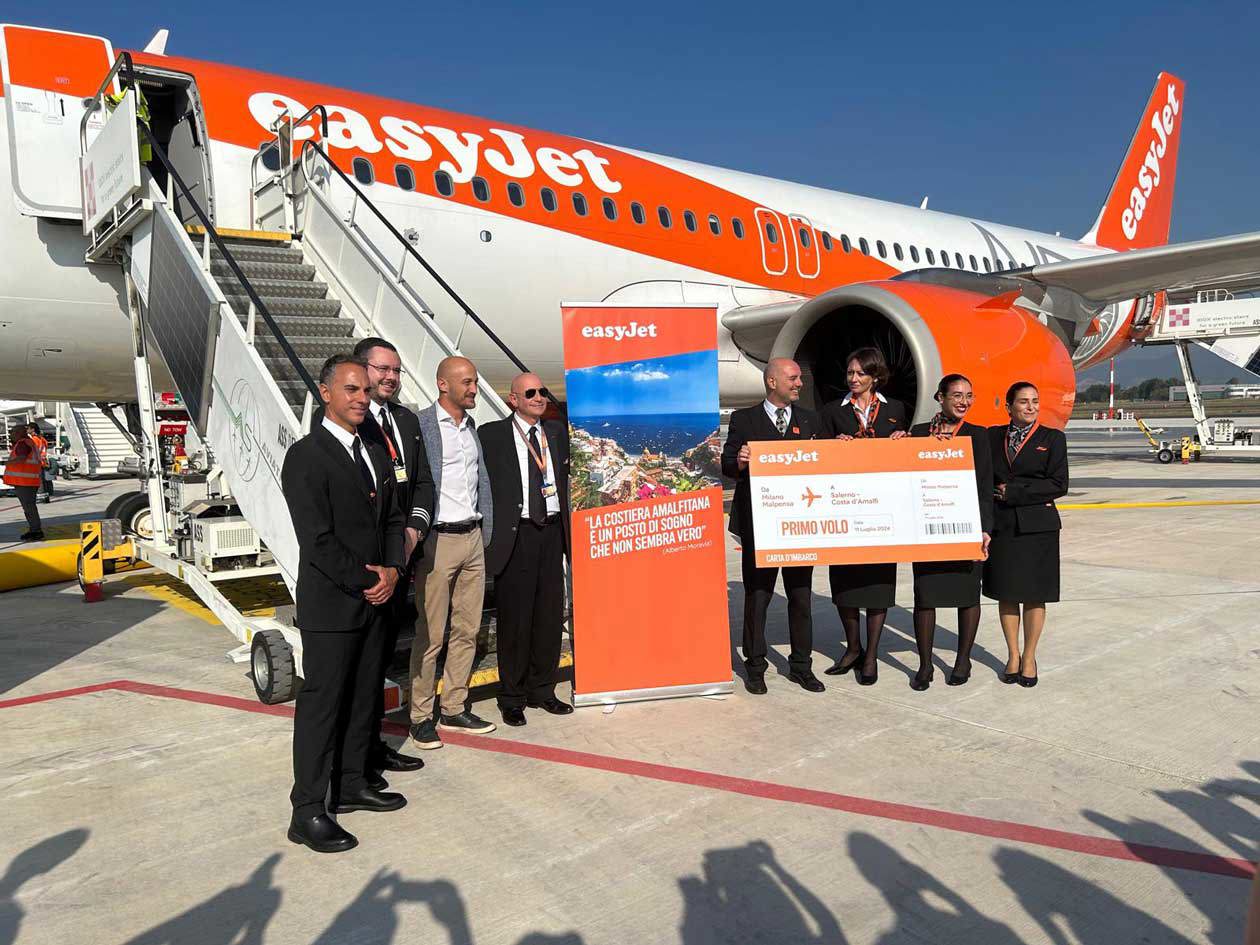 Inaugurazione primo volo Milano Malpensa - Salerno con Easyjet Copyright © Ufficio Stampa Easyjet