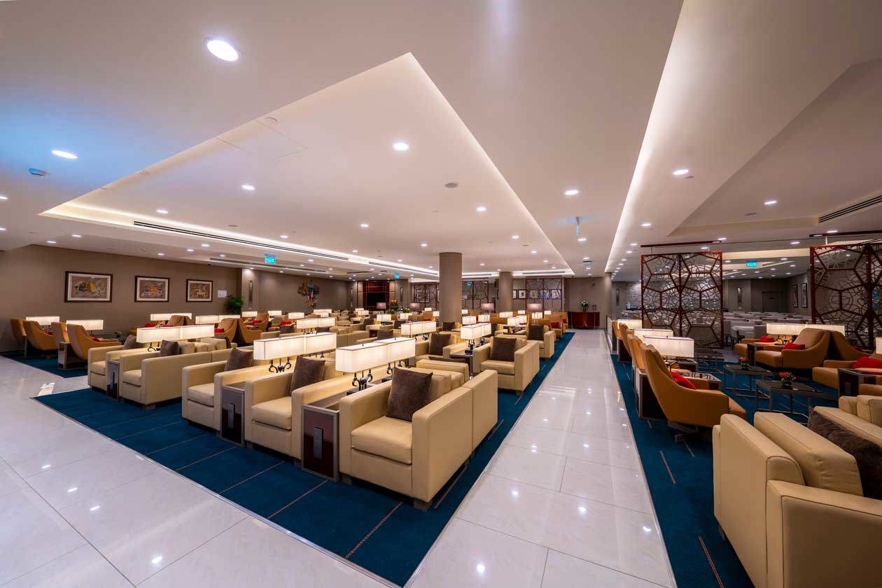 Lounge Emirates al Terminal 1 dell'aeroporto internazionale King Abdulaziz di Jeddah, in Arabia Saudita Copyright © Emirates Airlines / The Emirates Group