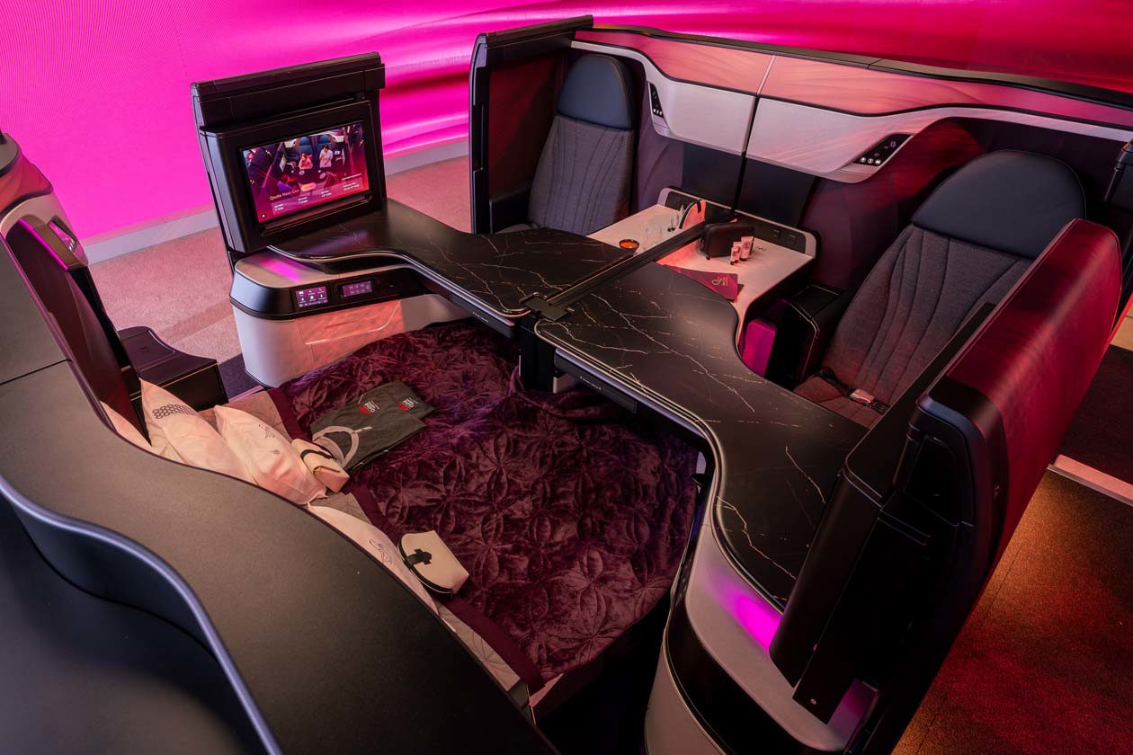 Business Class di Qatar Airways, Qsuite Next Gen Copyright © Qatar Airways Press 