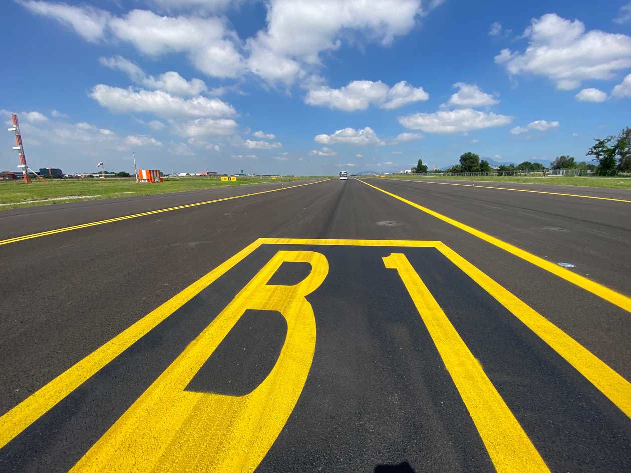 La nuova taxiway nord all'Aeroporto di Milano Bergamo Copyright © Sisterscom.com / Avion Tourism Magazine