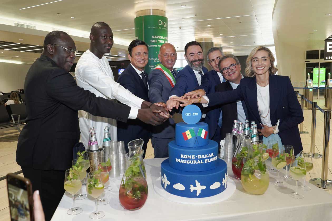 L'inaugurazione del volo diretto Roma Fiumicino - Dakar con ITA Airways Copyright © ADR