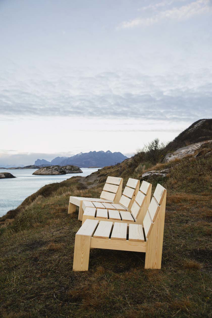 Aurora Boreale a Bodø, spiaggia di Ausvika del designer Sander Kommedahl Copyright © Nadia Nordskott / visitnorway.com