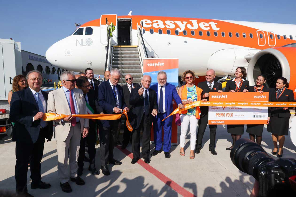 Inaugurazione primo volo Milano Malpensa - Salerno con Easyjet Copyright © Ufficio Stampa Easyjet