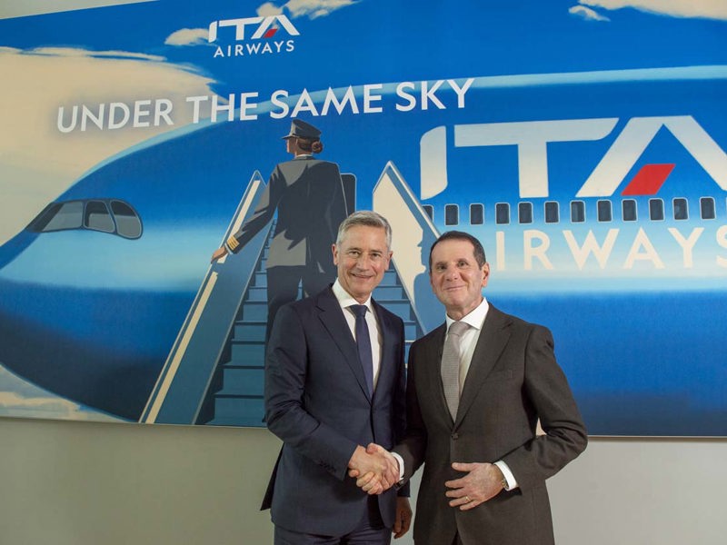 Sandro Pappalardo Presidente e Joerg Eberhart Amministratore Delegato di ITA Airways