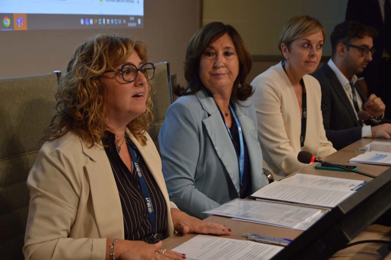 Auditorium degli uffici direzionali di SACBO, workshop dedicato al tema “Tecnologie avanzate e nuove normative per migliorare la sicurezza nelle zone operative dell’aeroporto”. Copyright © Ufficio Stampa SACBO