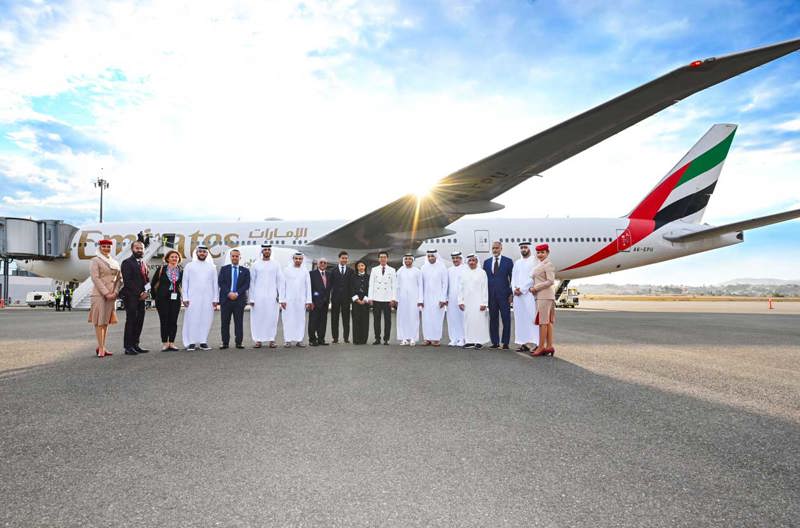 Delegazione Vip di Emirates e Madagascar e l'arrivo del volo di Emirates in Madagascar. Copyright © Emirates Airlines / The Emirates Group