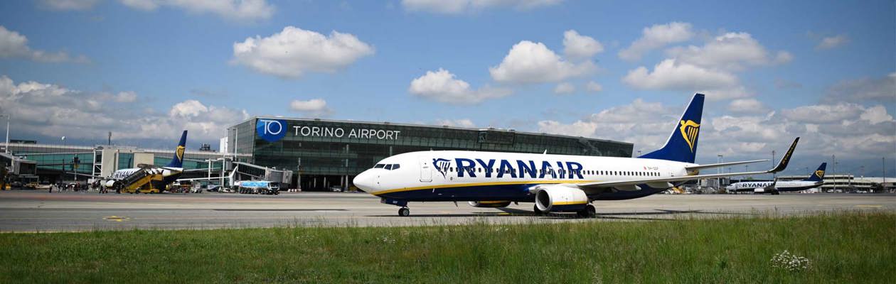 L’operativo invernale 2023/24 di Ryanair su Torino