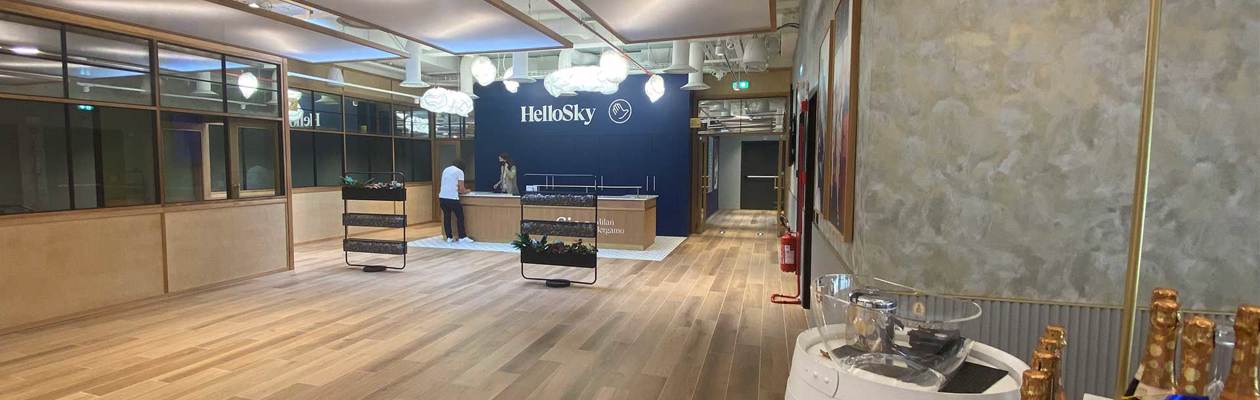 Nuova Hellosky Lounge all'Aeroporto di Milano Bergamo