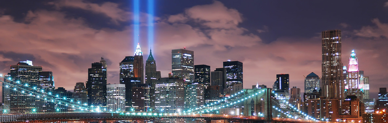 New York City: Tribute in Light 11 settembre