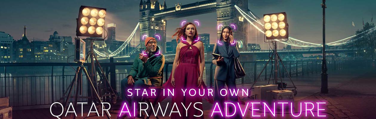 Qatar Airways crea il primo spot pubblicitario al mondo in cui "tu" puoi essere la star