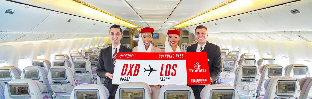 Emirates riprende i voli da Dubai a Lagos, in Nigeria