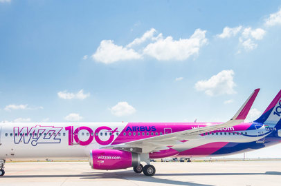 100° aereo nella moderna e sostenibile flotta di Wizz Air Malta