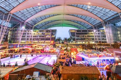 Mercato di Natale all'Aeroporto di Monaco