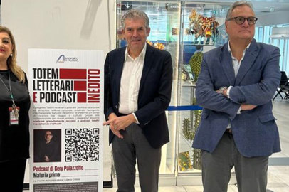 "Totem letterari e podcast" all’aeroporto Falcone Borsellino