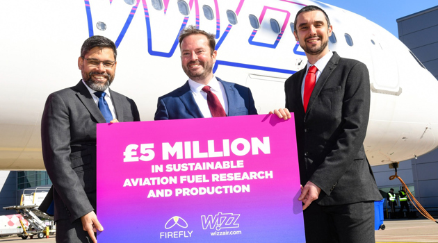 Wizz Air investe in Firefly, produttore SAF