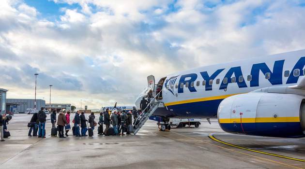 Ryanair riprende a volare da e per l'Aeroporto di Trapani