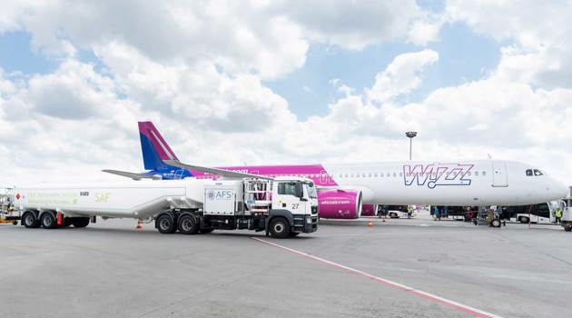 Wizz Air e MOL testano il SAF a Budapest