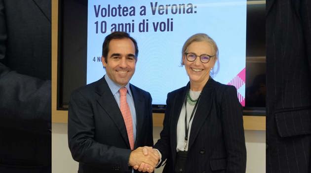Volotea celebra 10 anni di attività a Verona