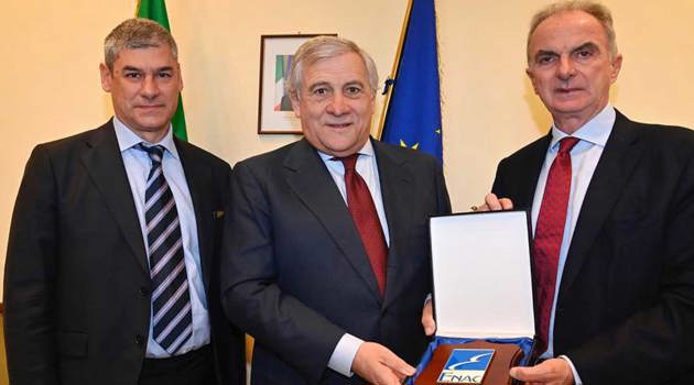 Vicepremier e Ministro degli Esteri Tajani incontra i vertici Enac