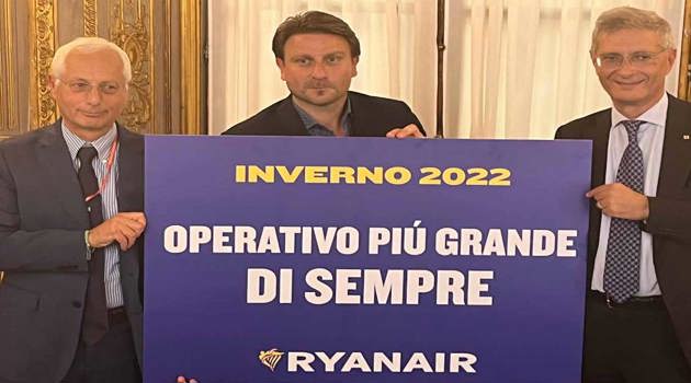 Ryanair a Genova con un operativo invernale da record