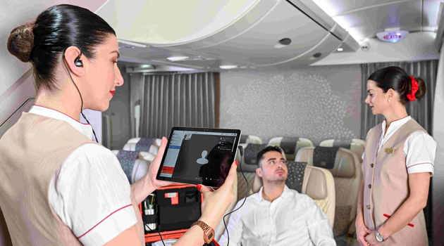 Assistenza medica in volo con Emirates