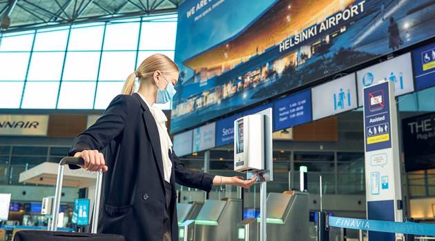 Finavia amplia l'uso delle mascherine nei suoi aeroporti