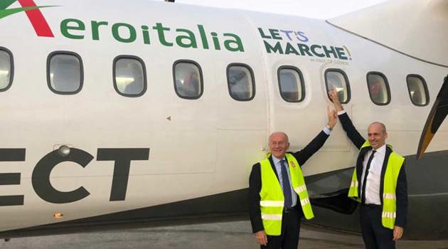 All'Aeroporto di Ancona inaugurati i voli di Aeroitalia