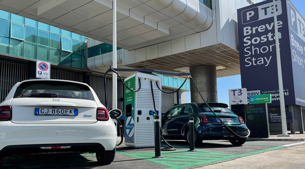 A Fiumicino la prima colonnina di ricarica veicoli elettrici