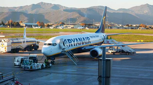 I voli Ryanair da Napoli per l'inverno 2021-22